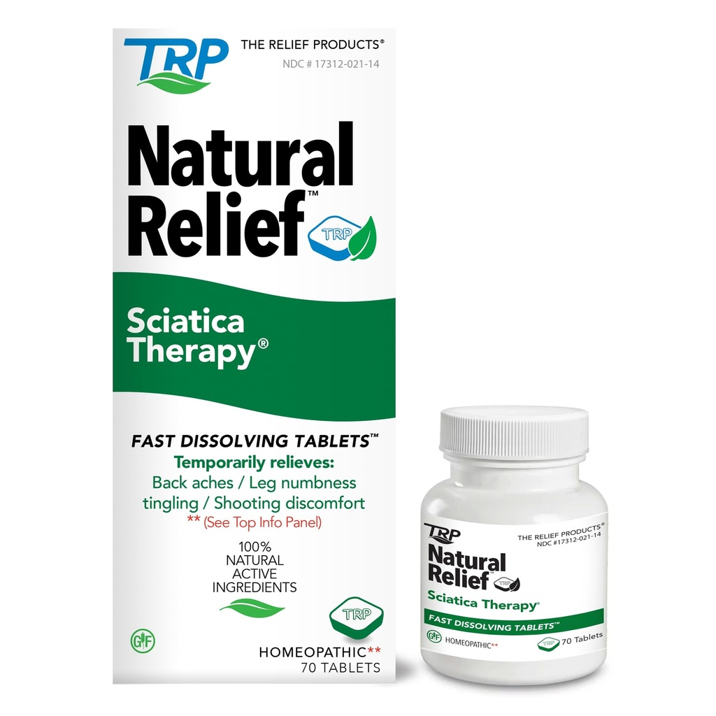 Relief produkter Sciatica terapi rask oppløsning tabletter - 100% naturlige aktive ingredienser - 70 telling