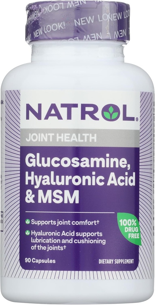 Narol glukosamin, hyaluronsyre og MSM, 90 kapsler