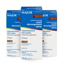 MAJOR Maks styrke Nasal Decongestant Spray, Oxymetazolin HCl 0,05% Pump Mist, Ikke-Drowsy Nasal Spray, opp til 12-timers relief fra Nasal Congestion, Colds og Allergies 1 Fl. Oz. (3-Pack)