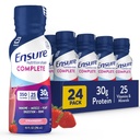 Sikre COMPLETE ernæringsshake med 30g protein, immunhelse næringsstoffer, sjokolade og jordbær flavors, pakker med 24 (10 fl oz)