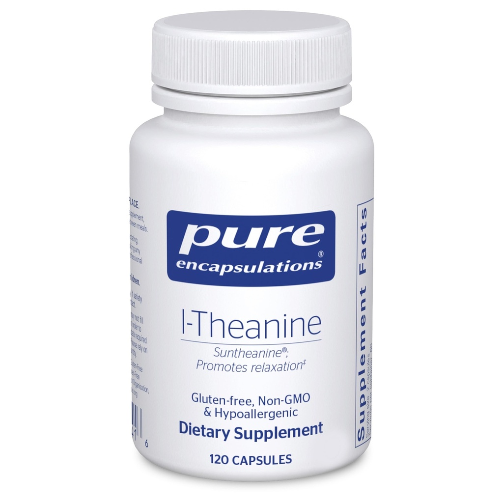 Rene innkapsler L-Theanine - Aminosyre Supplement for å støtte avslapping, stress og nervesystem - 120 kapsler