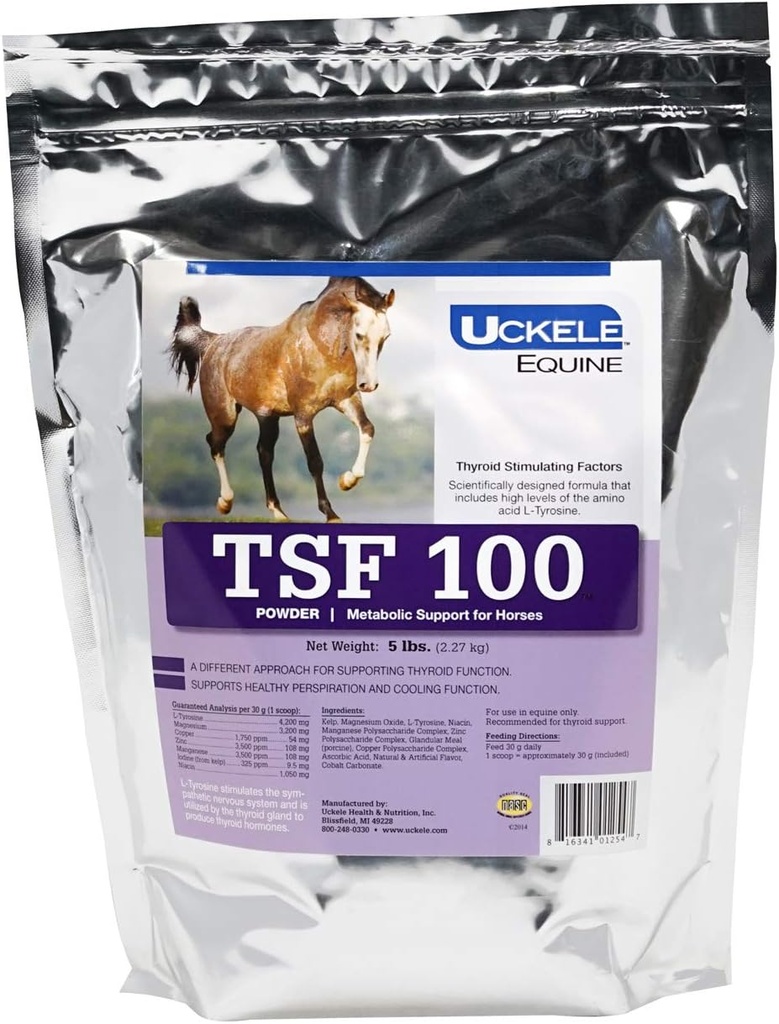 Uckele Equine TSF 100 Metabolic støttepulver, 5 pund pose