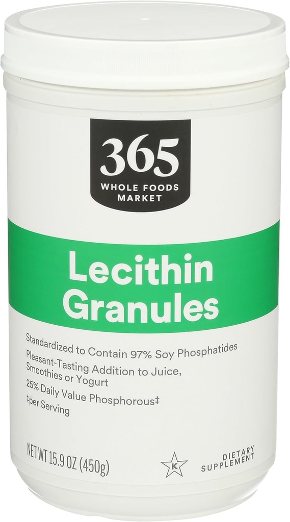 365 av hele matmarkedet, Lecithin Granules, Vegansk, 15,9 Ounce
