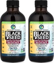 Amazing Herbs Premium Black Seed Oil - Glutenfri, ikke GMO, Cold Pressed Nigella Sativa Aids i Digestive Helse, Immune Support, Brain Function, Joint Mobility - 4 Fl Oz (Pack of 2)