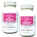 Økologiske Formel Alle Thiamin vitamin B1 50 mg, 2 X 60 Kapsler