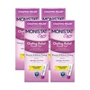 Monistat Chafing Relief Powder Gel, Lang-Sisting Anti-Kaffing Beskyttelse for Bikini Area, Thighs og Bra Lines, 1.5 Oz, Pakke med 4