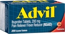 Advil Pain Relief and Fever Reduser, smertelindring medisin med Ibuprofen 200 mg for hodepine, ryggsmerter, menstruasjonssmerter og ledd smertelindring - 200 belagte tabletter