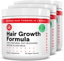 iRestore Hair Growth Supplement – Naturlig DHT Blockers & Multivitamin blanding – Vegan, ikke-GMO, 90 kapsler – støtter tykkere, sterkere hår for menn og kvinner – 3-pakker