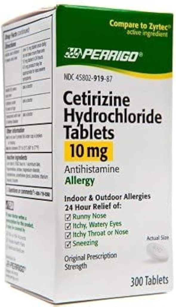 Perrigo Cetirizin Hydrochloride Tabletter 10mg, 300-land