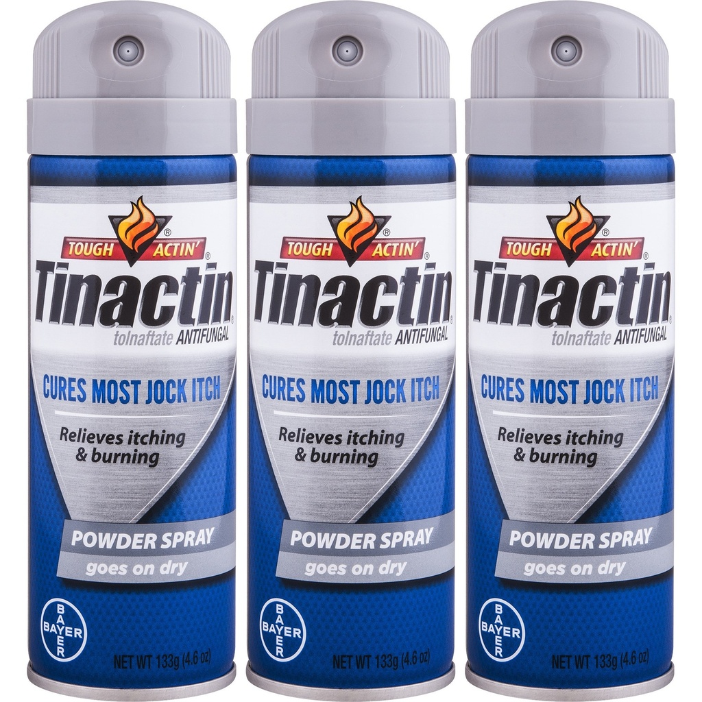Tinactin Jock Itch Spray Powder, 4,6 oz. (Pack of 3)
