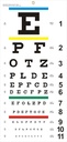 Øyediagram, oppgradert Snellen Eye Chart for Eye Exams 20 Føtter, 22x11 Tommer Plastic Low Vision Eye Chart med Metal Eyelet for barn Gaver Wall Dekorasjon (20 Føtter Test Avstand)
