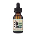Vitamin D3 K2 5000 IU flytende dråper (5 000 IU av D3 og 200mcg på 99,9 % All-Trans Patenterte K2 MK-7 (K2Vital) Maks absorpsjon flytende D-vitamin D-dråper (30 Serveringer) av Double Wood