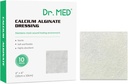 Dr. Med kalsiumalginat sår dressing 4"x4", 10 Individuell pakke høy absorpsjon kjole Gauze, ikke-svak pads, myk og behagelig patch for sår omsorg, raskere helbredelse