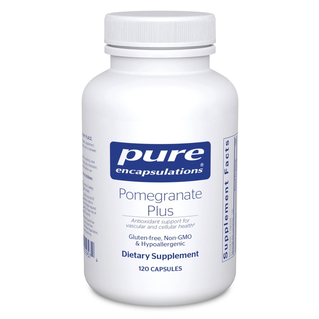 Pure Enkapslinger Pomegranate Plus | Antioksidant støtte for vaskulær og cellulær helse* | 120 kapsler