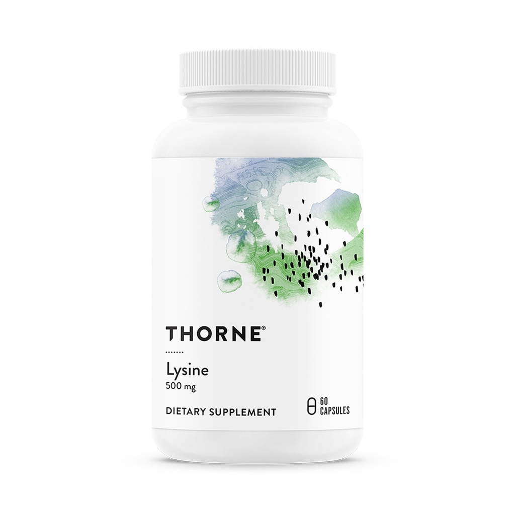 THORNE - Lysin - essensiell Aminosyre for hudhelse, energiproduksjon og immunfunksjon* - 500 mg - 60 Services