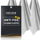 3 Pakke Tørr Anti Foge Cloth - Antifogging Cloth for belagte briller med masker Mikrofiber rengjøring Cloth Lens Tørke for glass, skjerm, briller, reusable og bærbare