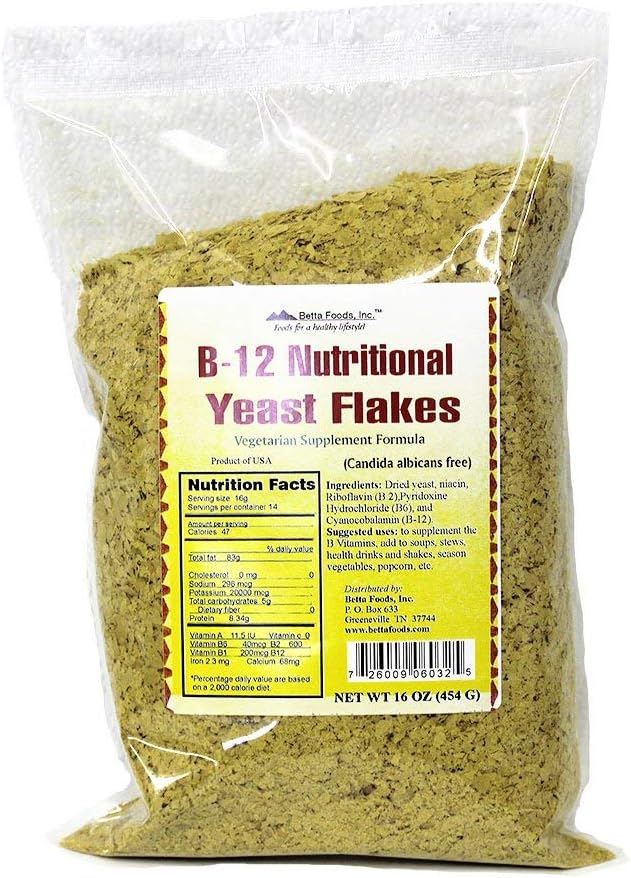 B-12 Næringsmiddel Yeast Flakes (Vegetarian Supplement)