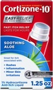 Cortizone-10 Maks styrke beroligende Aloe Itch Relief Ingen Mess Applicator, 1% Hydrokortison, Fast-Active, Anti-Itch væske for Bug Bites, Rash, Eczema, Psoriasis, Poison Ivy, Oak & Sumac, 1.25 fl oz