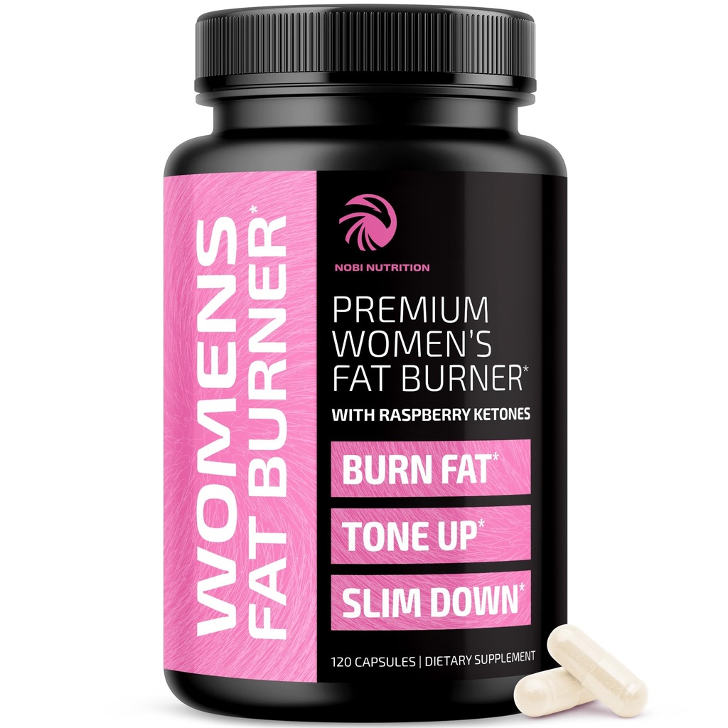 Fettforbrennere For Kvinner Vekttap Piller For Kvinner Belly fett | Bringebær ketoner | Appetitt Suppressant, Metabolisme Booster & Bloating Relief | Diett Piller, Vekttap Kosttilskudd | 120 Kapsler