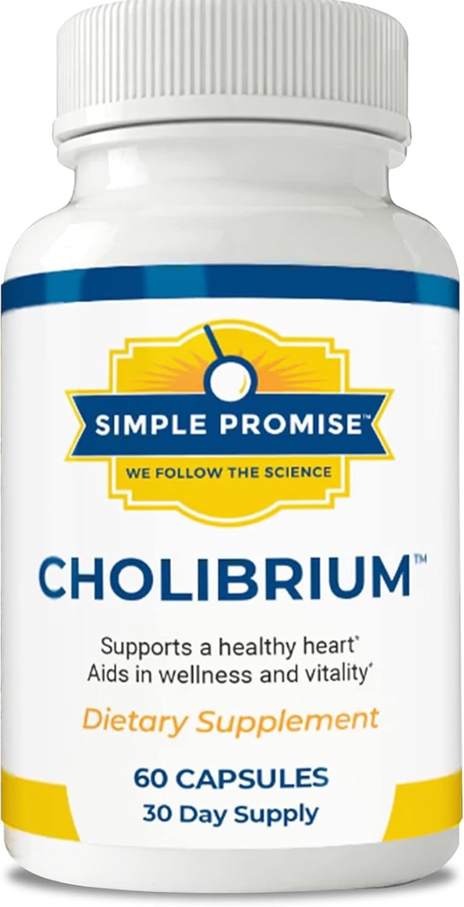 Enkelt løfte - Cholibrium - Mushroom Supplement med Lions Mane - hjerte og kolesterol støtte, 60 kapsler