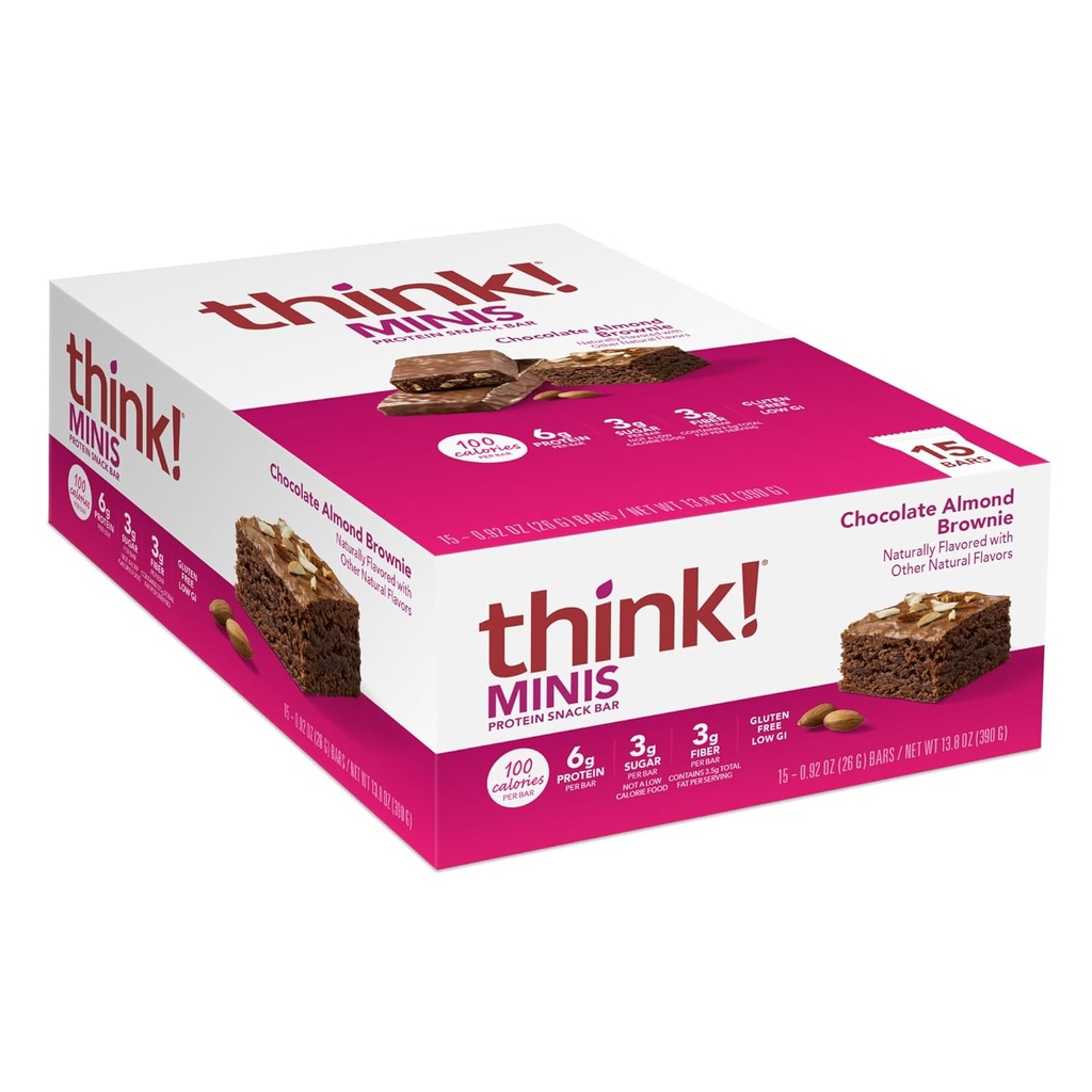 Tenk! Minis, Sjokolade Almond Brownie, 15 greve