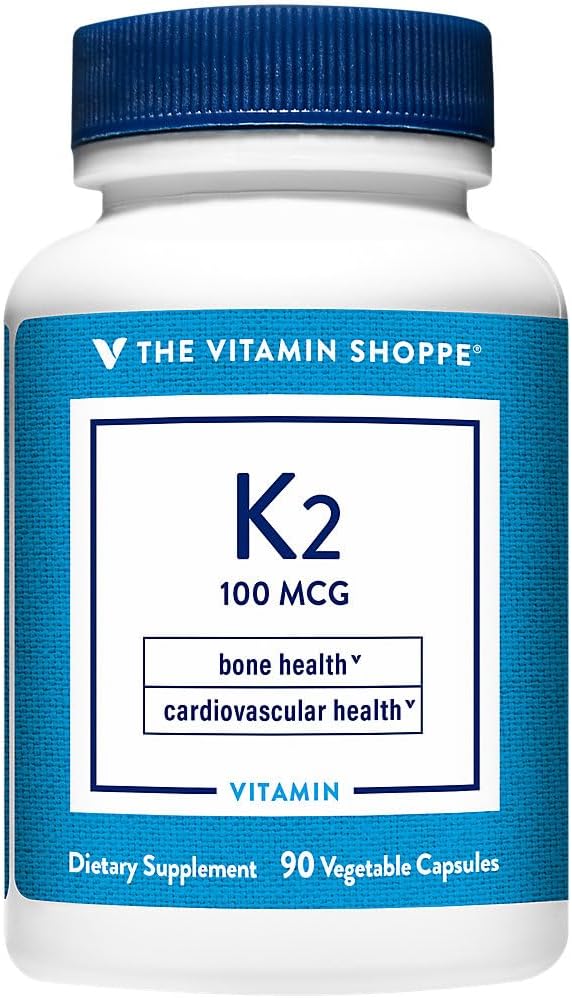 Vitamin Shoppe vitamin K2-100 MCG (90 vegetariske kapsler)