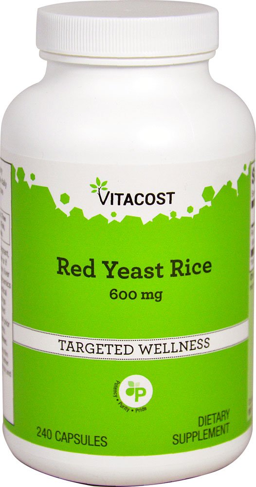 Vitacost Red Yeast Rice - 600 mg - 240 kapsler
