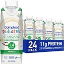 Kompleat Pediatric Standard 1.4ml, Plante Basert ernæringsmessig Complete Shake, Tube Feeding Formula, Vanilla Flavor, 24 Pack