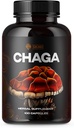 SIRUNES Moshroom Supplement Chaga Mushrooms Kapsler 100 greve - 1000mg naturlig organiske mushrooms med Chaga Mushroom pulver - Antioksidant Supplement for immunstøtte, energiforsterkninger