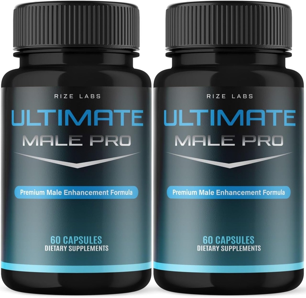 (2 Pack) Ultimate mannlige pro kapsler for menn, Ultimate mannlige ekstremt kosttilskudd, all-naturlig støtte for en sunn aktiv livsstil, UltimateMalePro anmeldelser (120 kapsler)