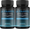 (2 Pack) Ultimate mannlige pro kapsler for menn, Ultimate mannlige ekstremt kosttilskudd, all-naturlig støtte for en sunn aktiv livsstil, UltimateMalePro anmeldelser (120 kapsler)