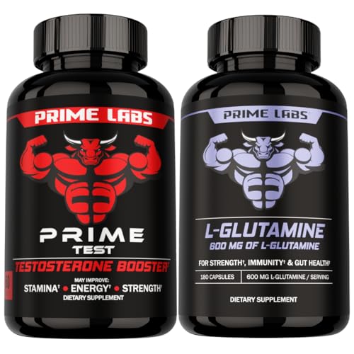 Prime Labs Prime Test + L Glutamin Kapsler