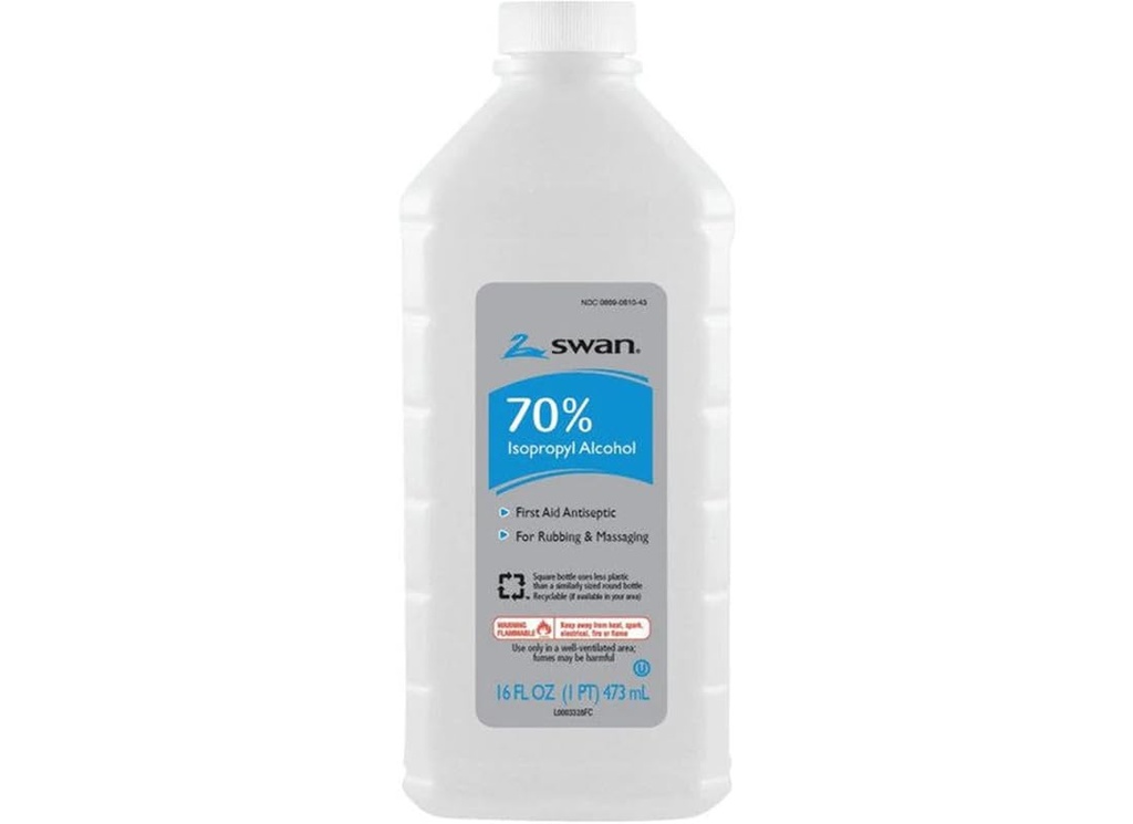 Vi-Jon Swan Isoprofyl alkohol, 70% 16 Fl Oz