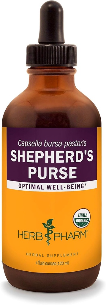 Herb Pharm Certified Organic Shepherd purse flytende ekstrakt - 4 Ounce