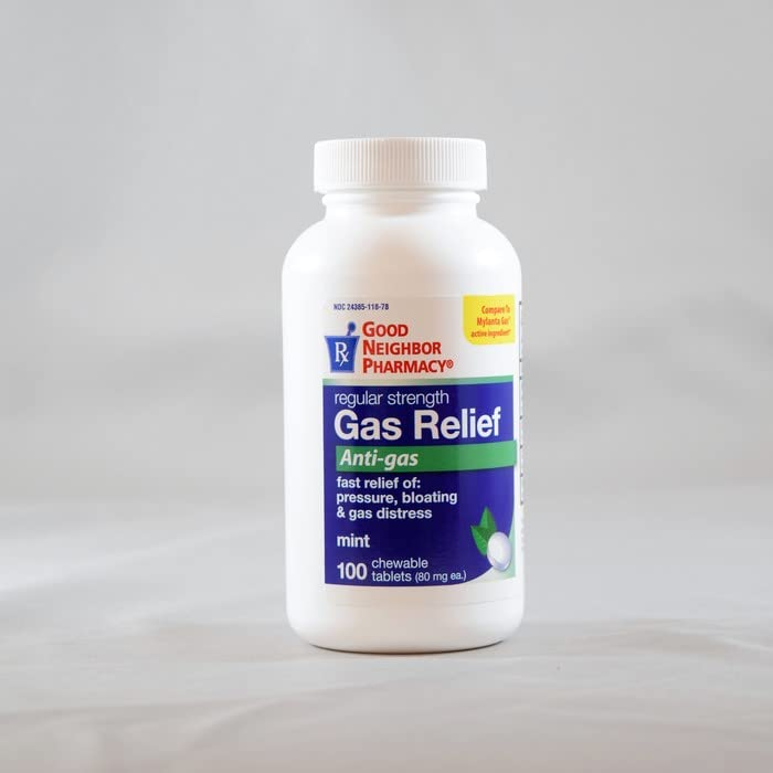 God nabo farmasøytisk BNI gass relief, 100 Chewable tabletter*