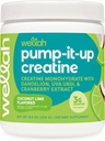 Wellah kreatin for kvinner (50 Serveringer, Coconut Lime) - Kreatin Monohydrat med Dandelion & Cranberry ekstrakt
