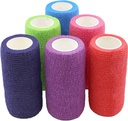 Ever Ready First Aid Selvbehersket Kohesive Bandages 4" x 5 Yards - 18 Count, Regnbue farger