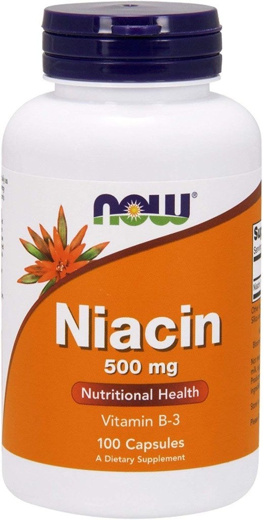 NU Matvarer - Niacin vitamin B-3 500 mg. - 100 kapsler ( Multi-Pack)