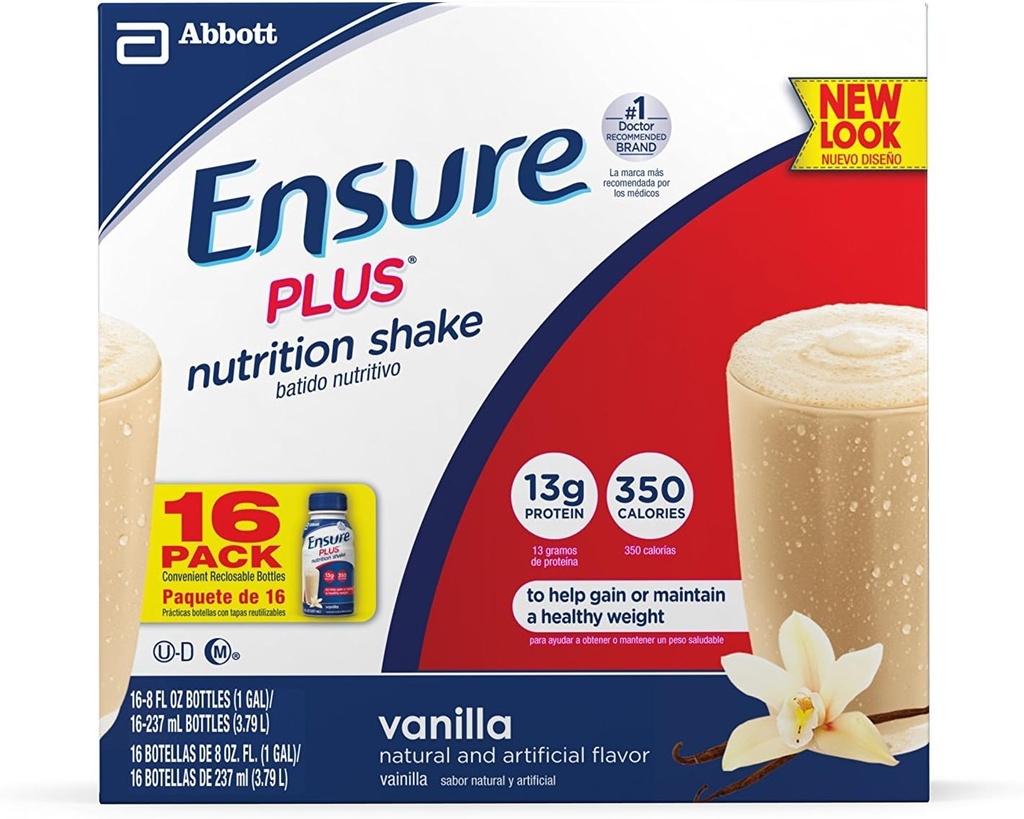 Sikre Plus Nutrition Shake, Vanilla, 8 ounces, 16 telling