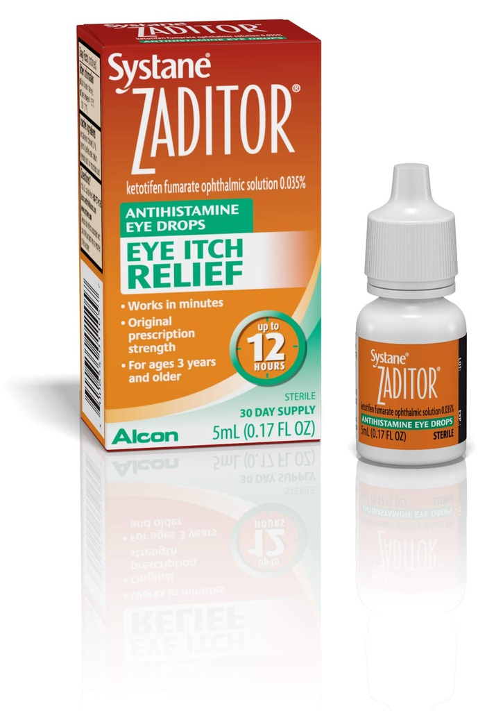 Zaditor Antihistamine Eye Drops, 5-ml