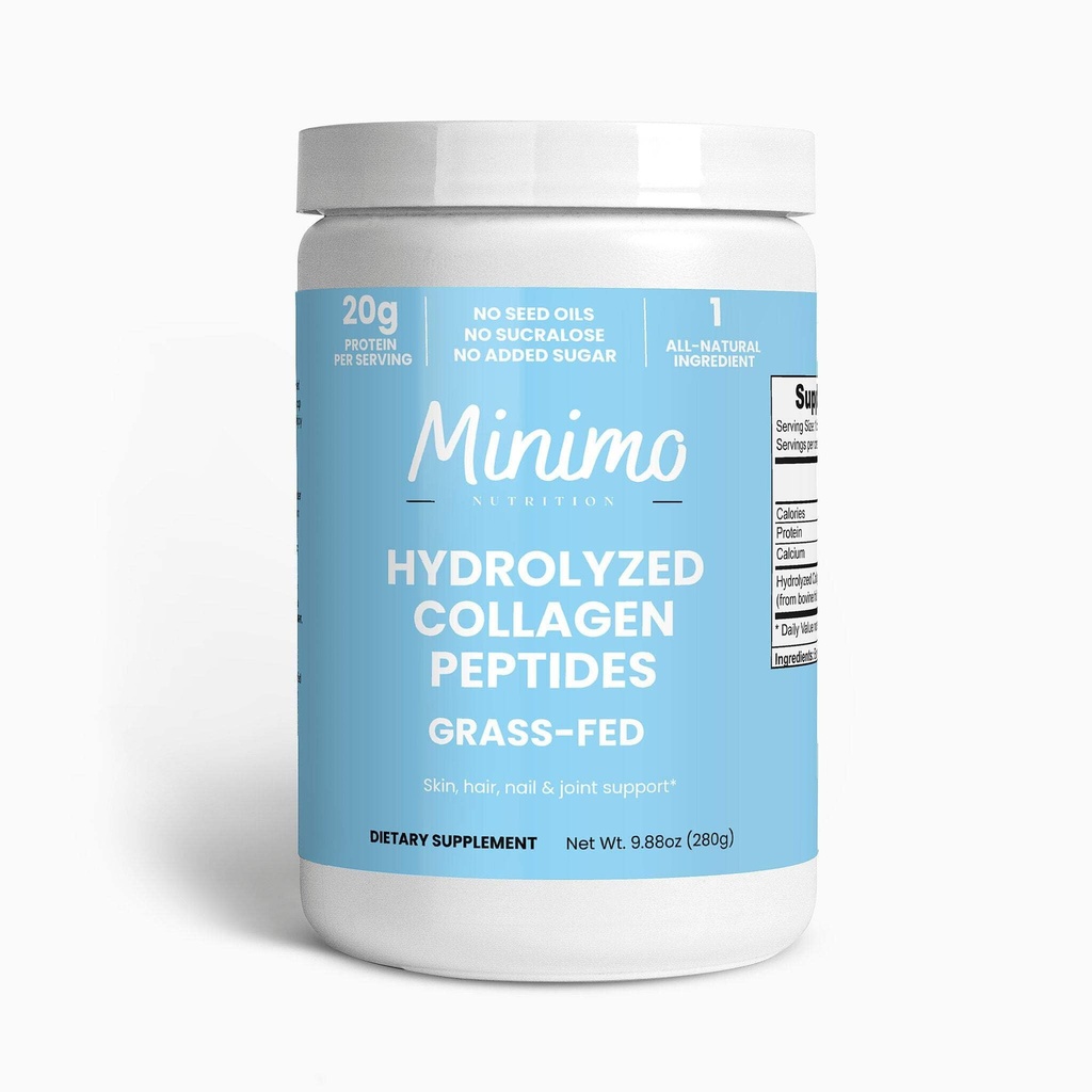 Gras-Fed Hydrolysert collagen Peptider, fremmer hår, negl, hud, bein og felles helse, uslavored, 9,9 oz
