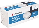 Dealmed 4" x 4" Kirurgiske sponger, 12-Ply, Absorbent Woven Gauze Pads, ikke-steril sårbehandling for førstehjelp Kit og medisinske fasiliteter, 200 greve (pakke med 1)