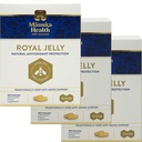 Manuka Helse 10hda Royal Jelly 1000mg 365 kapsler 100% ren New Zealand Royal Jelly Immune System Booster & støtter hud helse og vitalitet (pakke av 3)