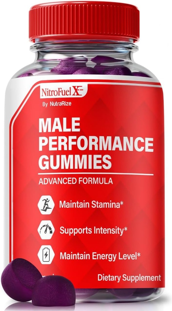 Nitro Fuel X Gummies - Offisiell Nitro Fuel X Ultimate for menn, Nitro Fuel X ME for ytelse og generell helse, All Naturlig NitroFuel X ME Gummy, NitroFuel X Ultimate Gomitas anmeldelser (60 Gummies)