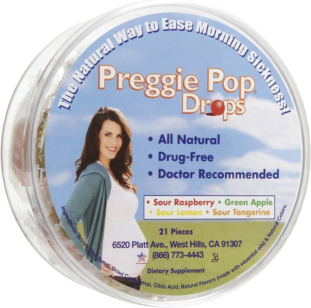 Preggie Pop Drops, Inneholder