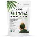 Spirulina pulver, Kosher, rå og ikke-irradisert | ren vegansk protein | Premium supermat, høy i aminosyrer og antioksidanter - 4 Ounce
