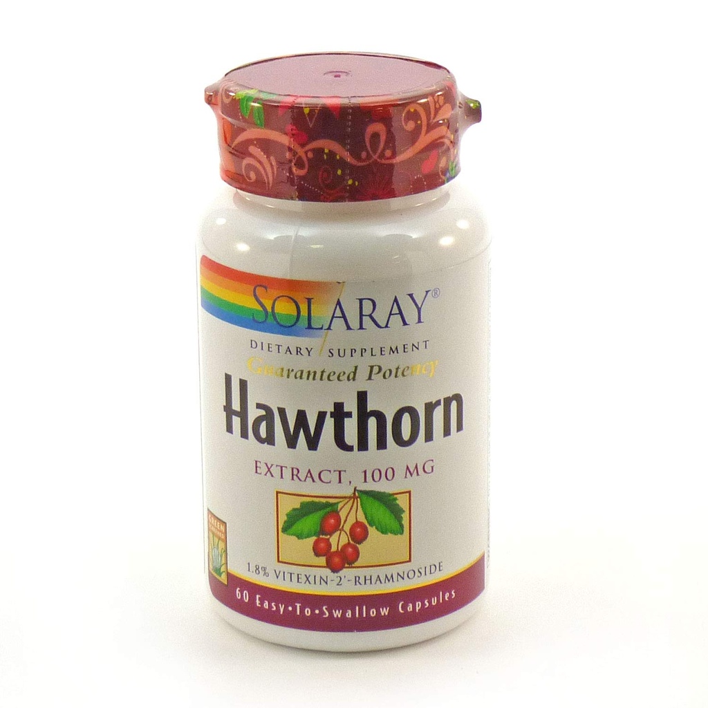 SOLARAY Hawthorn ekstrakt 100 mg | 60 CT