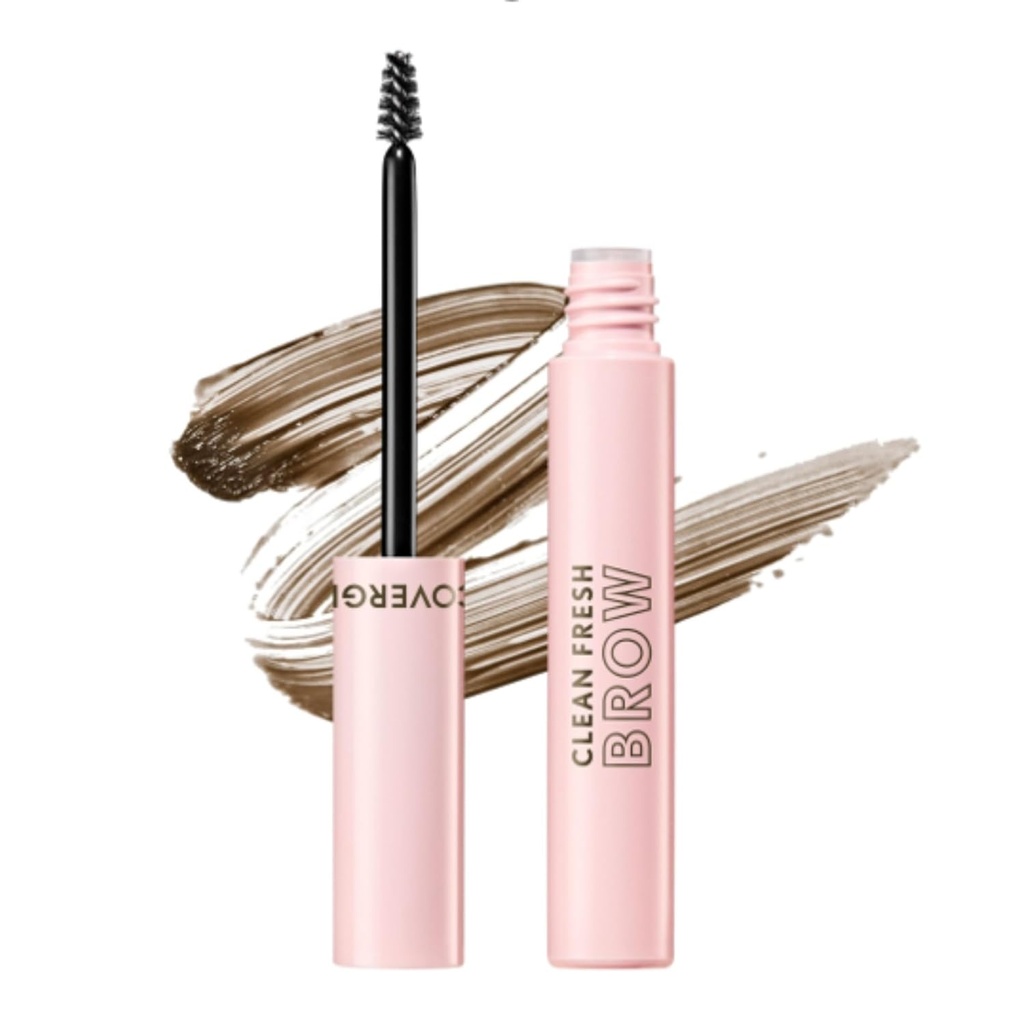 DekselGirl Clean Fresh Brow, 500 medium brun, Eyebrow Gel, Long-Lasting, Vegansk formel, naturlig utseende, lett å bruke, ikke smudge, 0.18oz