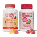 SmartyPants Kids Multivitamin Gummies and Probiotic Immunity Bundle: Omega 3 Fish Oil (EPA / DHA), vitamin D3, C, vitamin B12, B6, Digestiv og immun støtte Supplement (30 dagers forsyning)