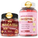 NEVISS Sukker Gratis 1Pack Maca Root Fylt Gummies & 2Pack Myo-Inositol & D-Chiro Inositol Gummies
